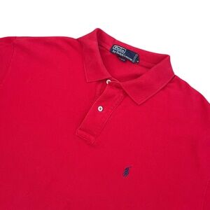 Vintage Polo Ralph Lauren Short Sleeve Shirt Mens XL Red Pony Golf Casual Preppy